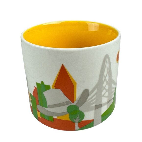 Starbucks You Are Here Collection Dallas Mug 14 fl oz Yellow Interior - Picture 2 of 6